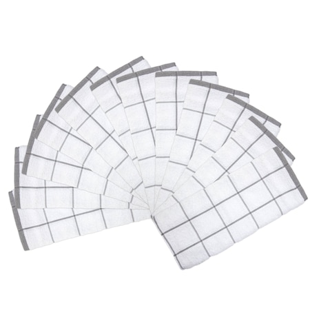 Monarch Brands Cooks Linen Kitchen Towels , Grey, 12PK PNP-KT-GREY